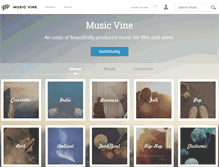 Tablet Screenshot of musicvine.net